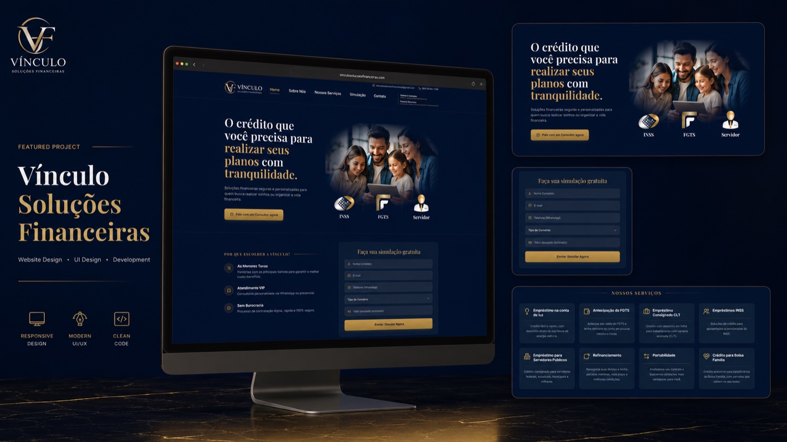 Vínculo Soluções Financeiras — hero